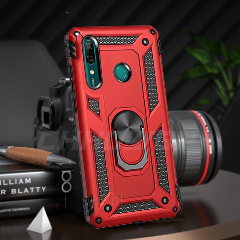 Magnetic Armor Ring Case For Huawei P30 P40 Pro Lite P Smart Z Y5p Y6S Y5 Y6 Y7 Y9 Prime Pro Honor 20 10 Lite 20S 9S 9X 8A 8S Rugged Stand Cover Coque