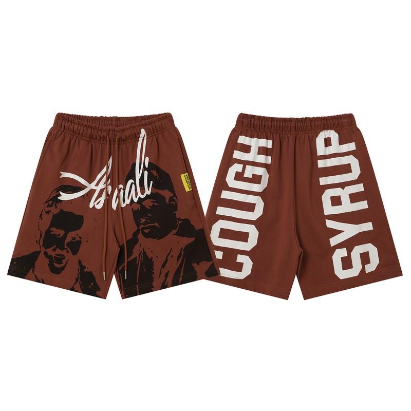 Mens Casual Shorts With Bold Letter Print Loose Fit Breathable Cotton Short Pants Youth