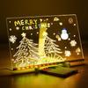 Акриловая доска для сообщений с подсветкой LED, питаемая от USB, с регулируемой подставкой, для барных стоек, стоек регистрации в отелях
