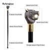Golden Black Luxury Tiger Head Handle Fashion Walking Stick for Party Decorative Walking Cane Elegant  Knob Walking Stick 93cm
