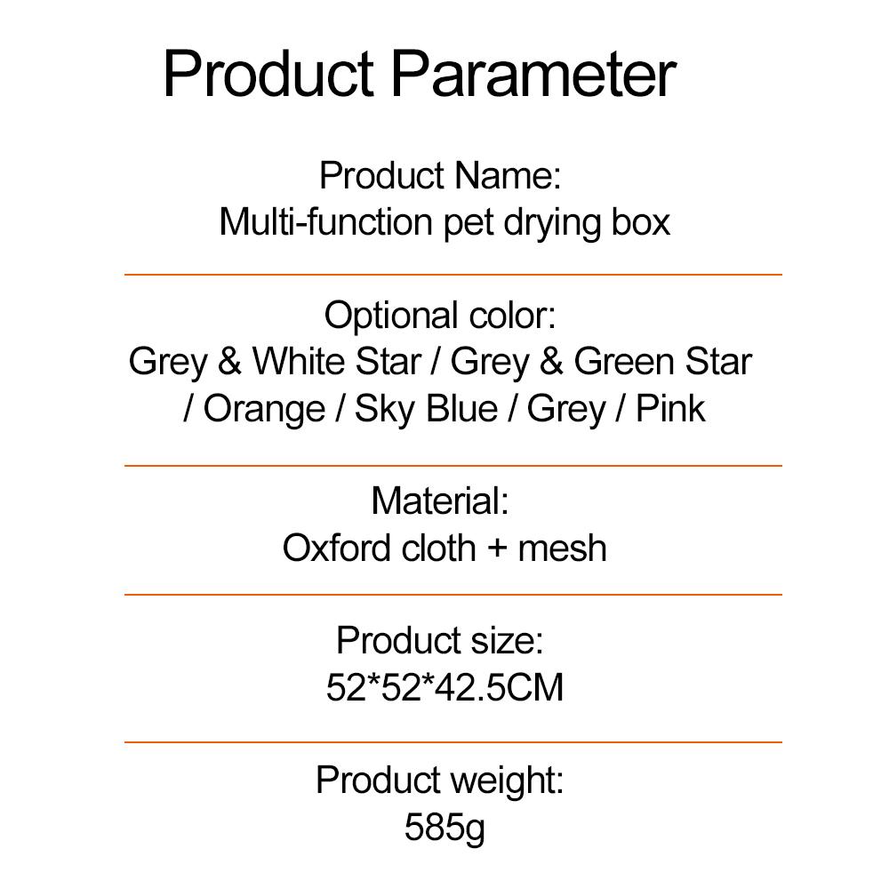 Сушилка для собак, складная большая коробка для сушки домашних животных, подходит для купания кошек и собак, сушка феном