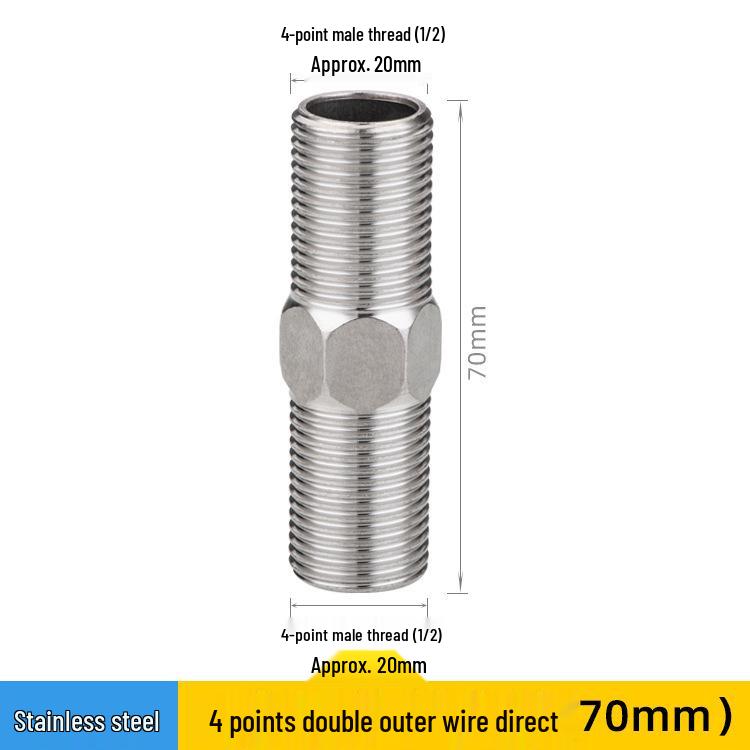 Утолщенная резьбовая переходная муфта из нержавеющей стали 1/2" на 3/4" или 1" фитинг для водопроводной трубы