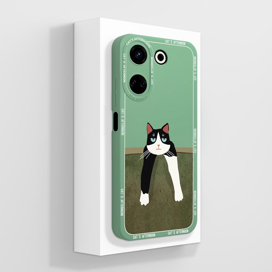 Для Tecno Camon 20 Pro 4G 5G чехол для телефона задняя крышка защитная пленка для экрана противоударные матовые квадратные сумки для телефона модный дизайн оболочка авокадо для бамперов Tecno