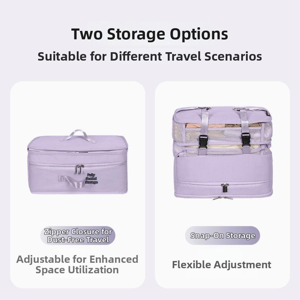 Multi Layered Hanging Clothes Storage Bag Foldable Clothing Organizer  Wardrobe Organization