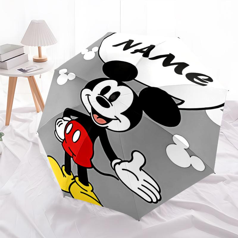 Personalized Name M-Mickey  Print Umbrella - Automatic Open/Close, Eight-Rib Durable Frame, Automatic Folding Umbrella