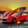 1/32 Dodge Viper ACR SRT Модель спортивного автомобиля из сплава Литые металлические игрушечные транспортные средства Модель автомобиля Симуляция Звук и свет Детские подарки