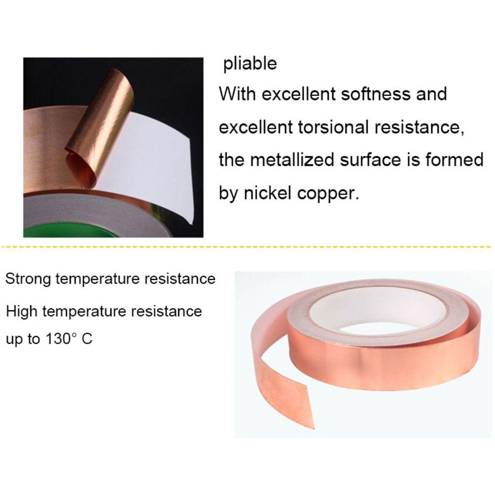 Толщина 0,05 мм DIY Медная фольга Лента Высокотемпературная стойкость Медная фольга Лента Мобильные телефоны