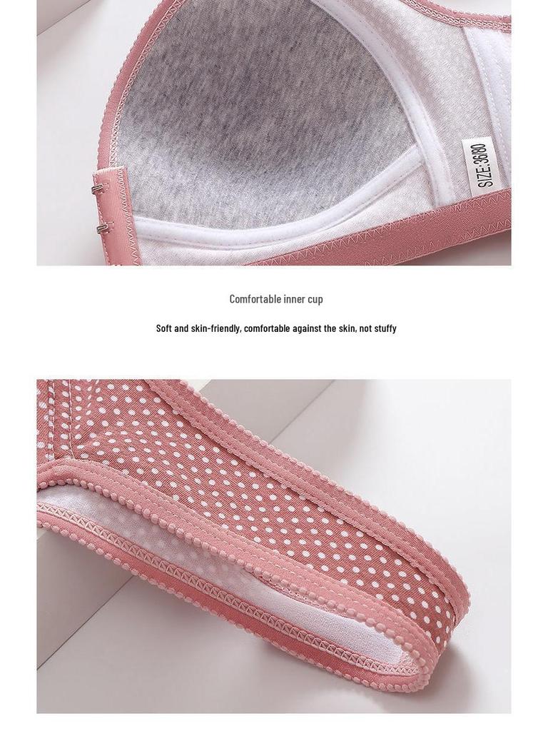 Plus Size Wire-Free Front Closure Bra with Side Support and Underarm Fat Coverage