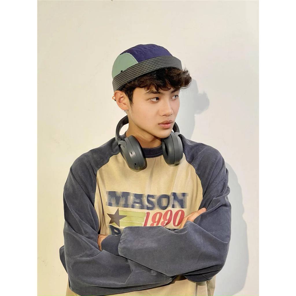 2020 Японская винтажная лоскутная цветная быстросохнущая кепка без полей для мужчин и женщин, брендовая балаклава, шляпа-кнопка Snapback, ковбойская тюбетейка