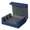 Uniiitie Trading Card Storage Box, Card Deck Case Holds Over 1800 Single-Sleeved Cards, Durable and Easy-to-Use Blue