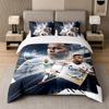 3 шт. Комплект постельного белья Kylian Mbappe Мягкая простыня и две наволочки Декор для домашней спальни