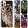 Soft Silicone Case For iPhone 13 11 12 Pro X XS Max XR 6 6S 7 8 Plus SE Mini Cover Animal Owl