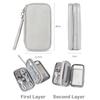Travel Gadget Portable Backup Charger Power Bank Storage Bag Cable Electronic Organizer External Battery SD Cards Hard Drives USB Wires Case Kit Pouch