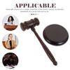 Wood Gavel Costume Sound Block Durable Base Lobster Hammer Simple Design Judge Hammer  Court