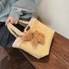 Women's Bag Korean Niche Suede Portable Vegetable Basket Bag Plush Hand Bucket Bag Autumn and Winter Versatile