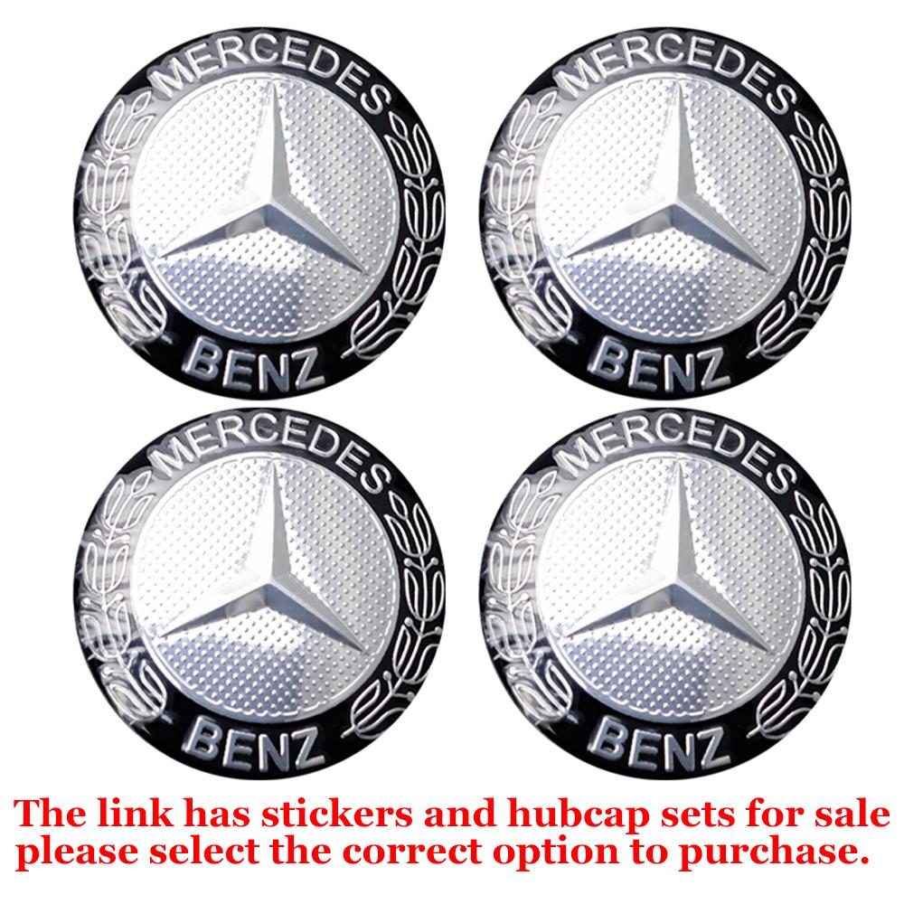 56/60/63/65/68MM Car Styling Wheel Center Caps Hub Cover Decor Stickers For Mercedes Benz AMG W203 W206 W220 W205 W212 W210 W108