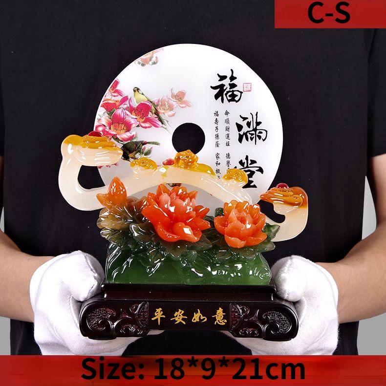 Пряжка безопасности Jade Ruyi, украшение для гостиной в современном китайском стиле, винный шкаф, украшение для привлечения богатства