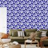 Blue Cow Patches Wallpaper, Blue Background for Living Room and Bedroom 50x1000
