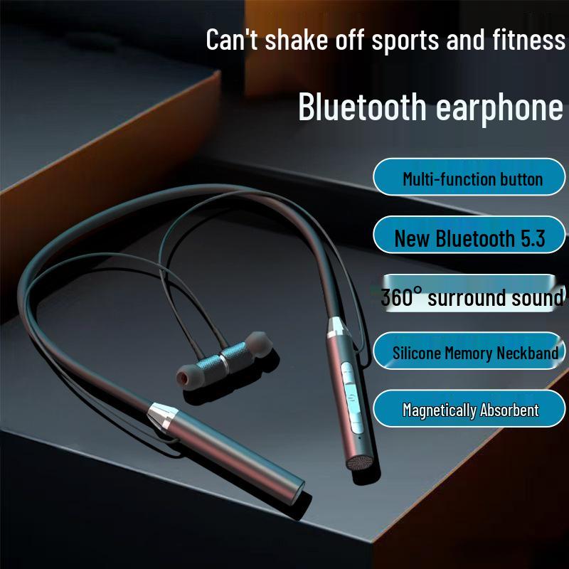 Беспроводные Bluetooth-наушники-гарнитура на шею: Спорт, Игры, Длительное время работы G01