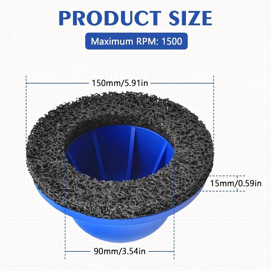 6" Инструмент для шлифовки тормозных колодок, Удаление ржавчины, Краски, Полировка листового металла автомобиля, Шлифовальная накладка, Инструмент для шлифовки ступицы колеса