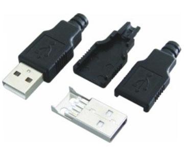 Usb Plug Type A Straight Plug + Cover