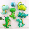 Large Cartoon Dinosaur Balloon, Tyrannosaurus Rex Velociraptor Plesiosaur Children'S Birthday Party Decorative Aluminum Film Balloon
