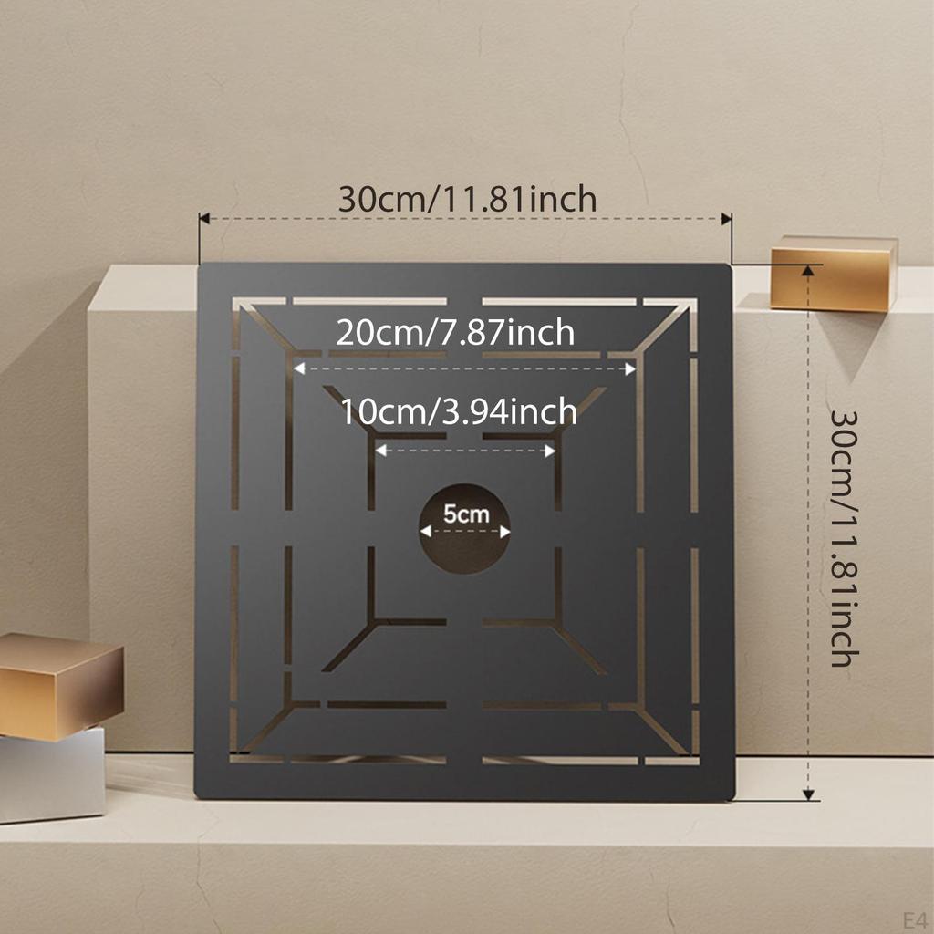 Floor Drain Measuring Ruler Architectural Scale Positioning Measurement Tool Black Woodworking