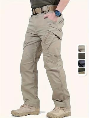 Мужские прочные брюки-карго, мужские тактические брюки с множеством карманов для походов и кемпинга на открытом воздухе, весна-осень