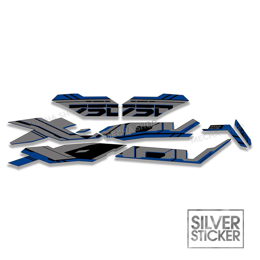 For XADV750 X ADV 750 XADV 750 2025 Motorcycle Fairing Sticker Decal Kit Protection Glossy Silver Sticker