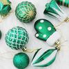 16 шт. Рождественские шары, украшения для елки, пластиковые трости, леденцы, колокольчики, подвесные украшения, праздничные принадлежности для вечеринок