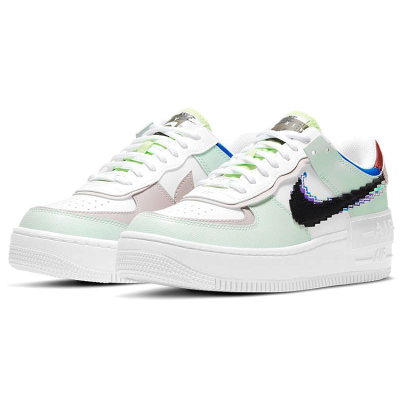 Nike Женские кроссовки Air Force 1 Shadow Se 'Pixel Swoosh   Barely Green' CV8480-300