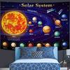 Solar System Wall Hanging Tapestry Aesthetic Outer Space Tapestries Galaxy Room Decoration Educational Anime Kawaii Home Decor