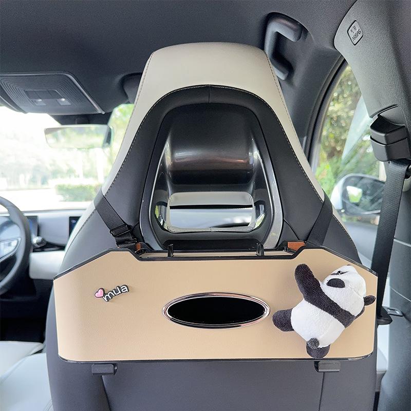 Органайзер на спинку сиденья автомобиля с держателем для салфеток и подстаканником - Многофункциональный органайзер
