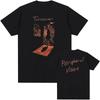 SCRIBBLE TEE TURNOVER Band GIRL IN WINDOW Tshirts Summer Loose Cotton Male Tshirt Fashion Gun Unisex Streetwear Unisex T Shirts
