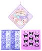 Полотенце для рук Kuromi с петлей, набор из 3 полотенец для рук Melody Kuromi Dreamy Cute Jacquard Kuromi & (Мое и Куроми-чан лицо/рисунок-сан фиолетовый)