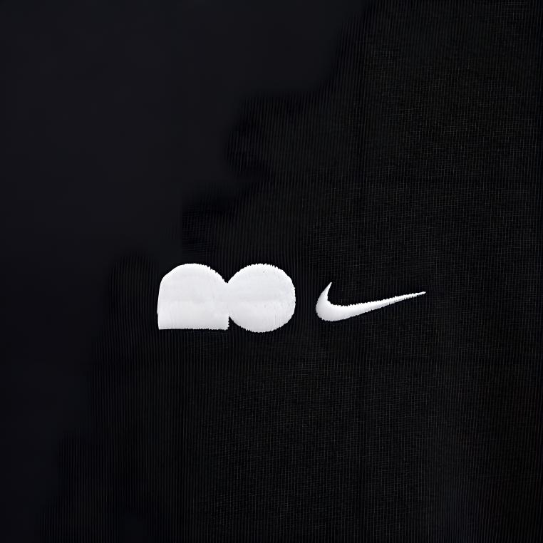 Nike Летний повседневный свободный пуловер с вышивкой кота и круглым вырезом, футболка с короткими рукавами и заниженными плечами, женские топы, черные FV0942-010