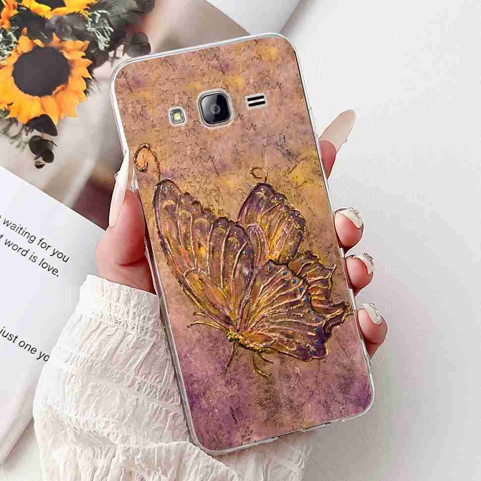 Чехол для Samsung Galaxy J5 Роскошный Расписной Чехол Мягкий Тонкий Чехол для Телефона Для Samsung J 5 J5 J500Y J500M 2015 Задняя Крышка