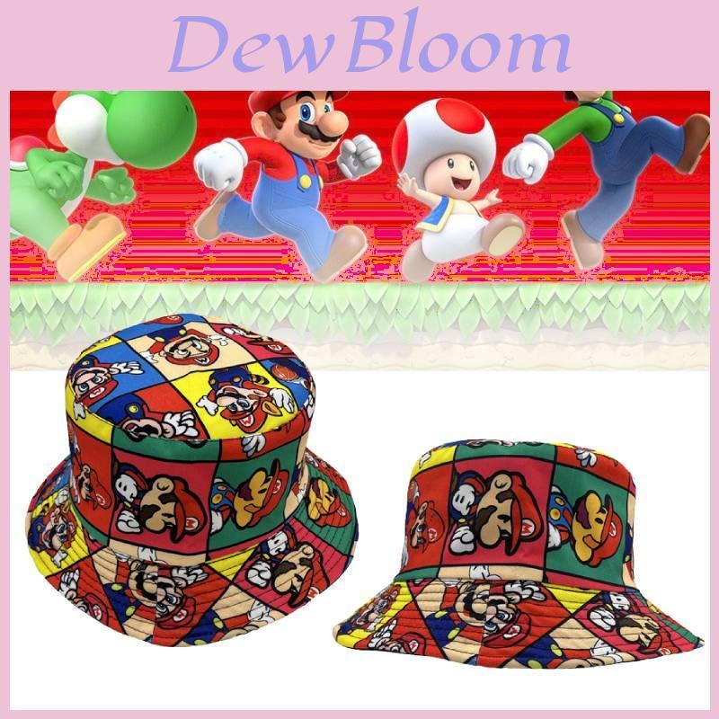 Мультяшная кепка-панама Mario Brothers для улицы, защита от солнца. Идеально для весеннего и осеннего сезонов.