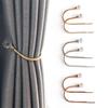 Curtain Tie Back Hook Fixed Tool Organization Hooks Loop Fixing Holder Wall Mount Curtains Hanger Kit Holding Component
