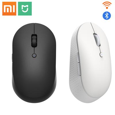 Оригинальная беспроводная двухрежимная мышь Xiaomi Mi, бесшумная, эргономичная, Bluetooth, USB, боковые кнопки, переносная мини-беспроводная мышь для
