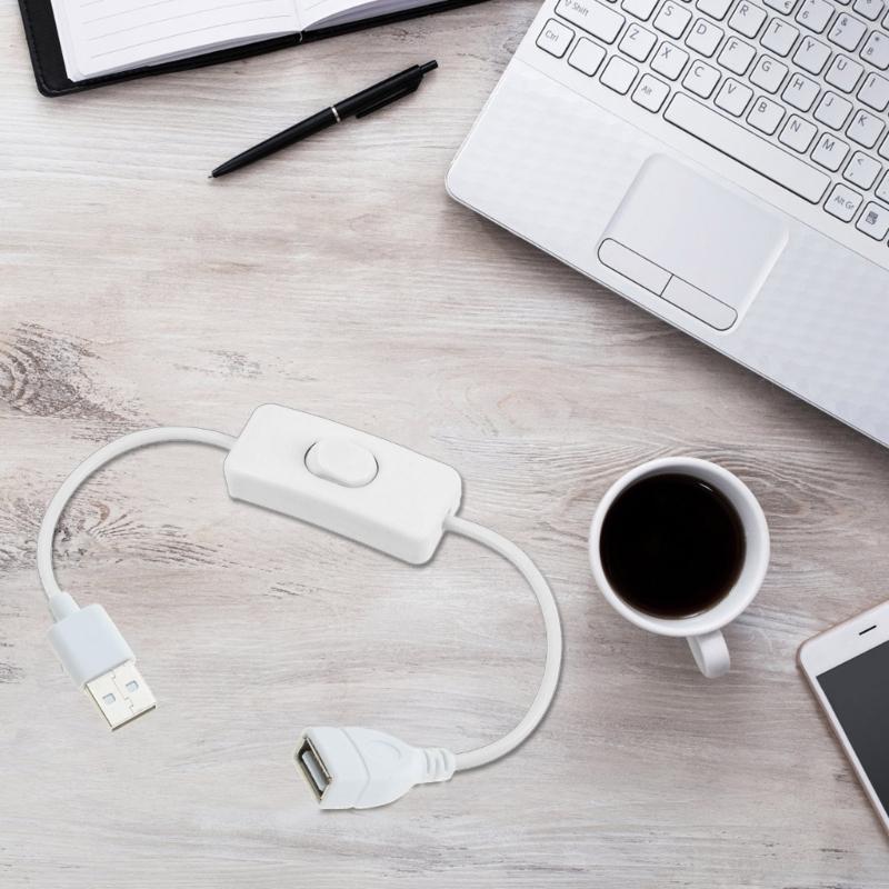 30 см USB-удлинитель с разъемом «папа-мама» USB-кабель с выключателем ВКЛ/ВЫКЛ для USB-лампы USB-вентилятор блок питания