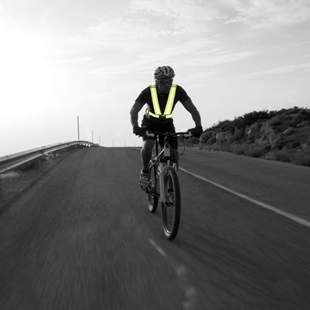 Safety Orange Reflective Vest with Fluorescent High for Traffic Nighttime Security and Construction Orange XL A-SAFETY 9-Color Vest, Belt, Visibility,