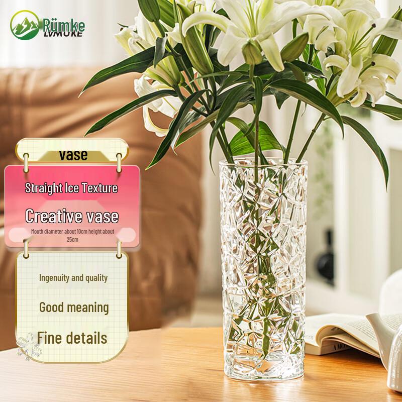 Декоративная стеклянная ваза Liumke