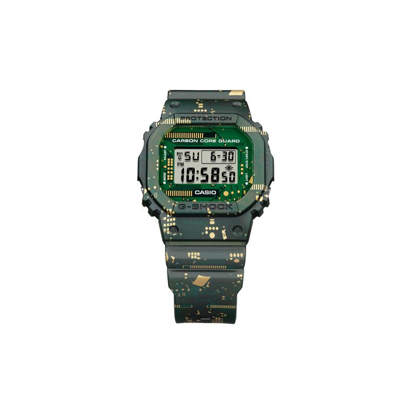 Casio Серия G-SQUAD G-SHOCK серия 5600 маленький квадратный смешанный цвет камуфляж печатная плата сменный водонепроницаемый ремешок из кварцевой смолы m DWE-5600CC-3PRD