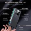 EDDGA Чехол-книжка из кожи высшего качества с умным окном для Huawei