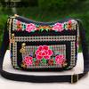 Women's Embroidery Bag Middle-aged and Elderly Mother Bag Single Shoulder Crossbody Bag Canvas Bag