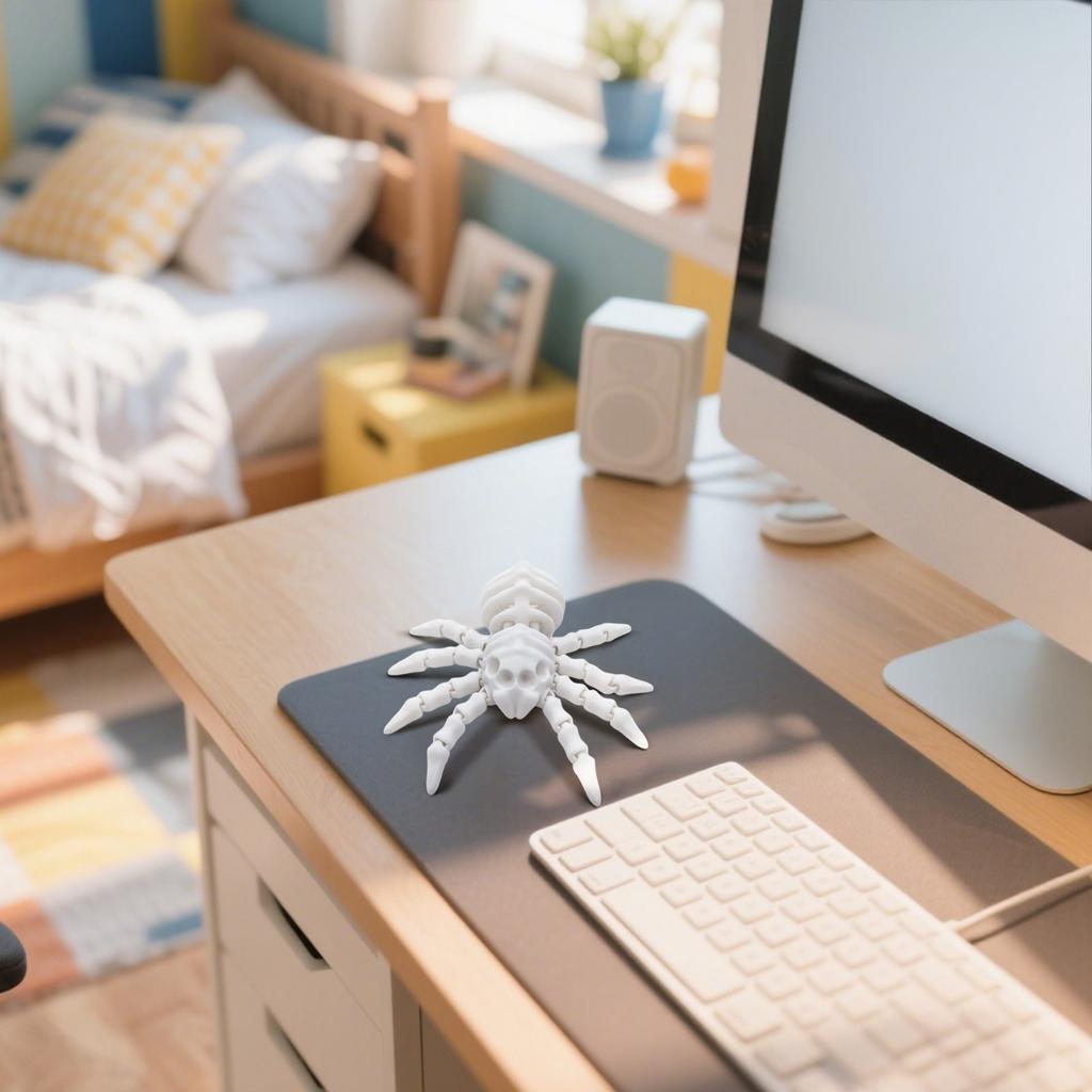 3D Printed Skeleton Model, Fully Articulated Movie Prop, Collectible Miniature Statue, Sci-fi Horror Decoration