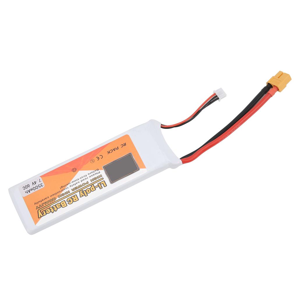Аккумулятор LiPo 7,4 В 3500 мАч 2S 60C с разъемом XT60, перезаряжаемый для RC дрона, вертолета, модели автомобиля