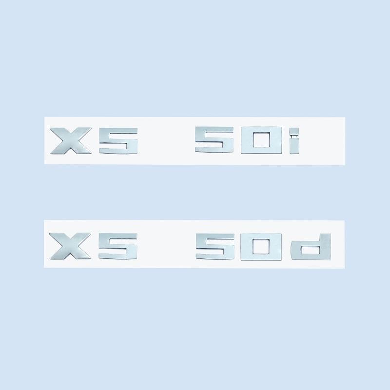 Хромированный черный 3D 2,6 см M X5M50i X5M50d цифры ABS эмблема для BMW X5 серии E70 G05 логотип багажника автомобиля