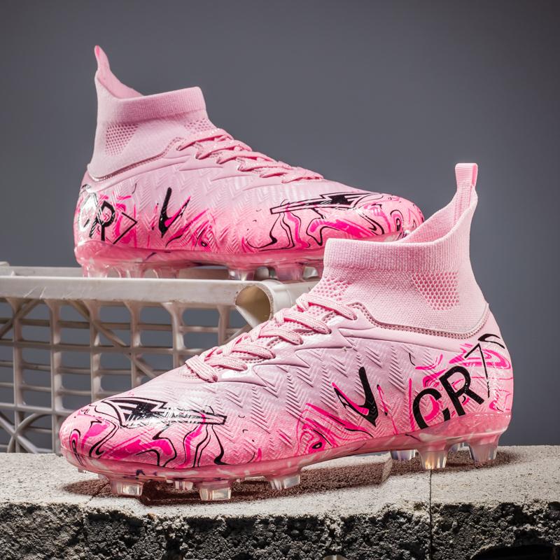 New Low Top Student Football Shoes with Long And Broken Pins for Training And Matches CR7 Professional Youth Sports Shoes